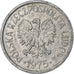 Polonia, 20 Groszy, 1975, Warsaw, Alluminio, BB, KM:A47