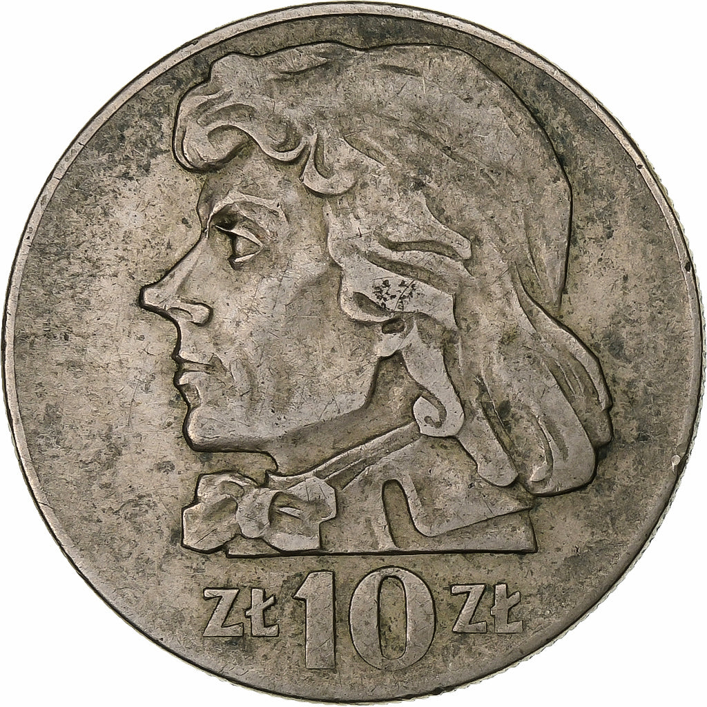 Polonia, 10 Zlotych, 1970, Warsaw, Rame-nichel, MB+, KM:50a