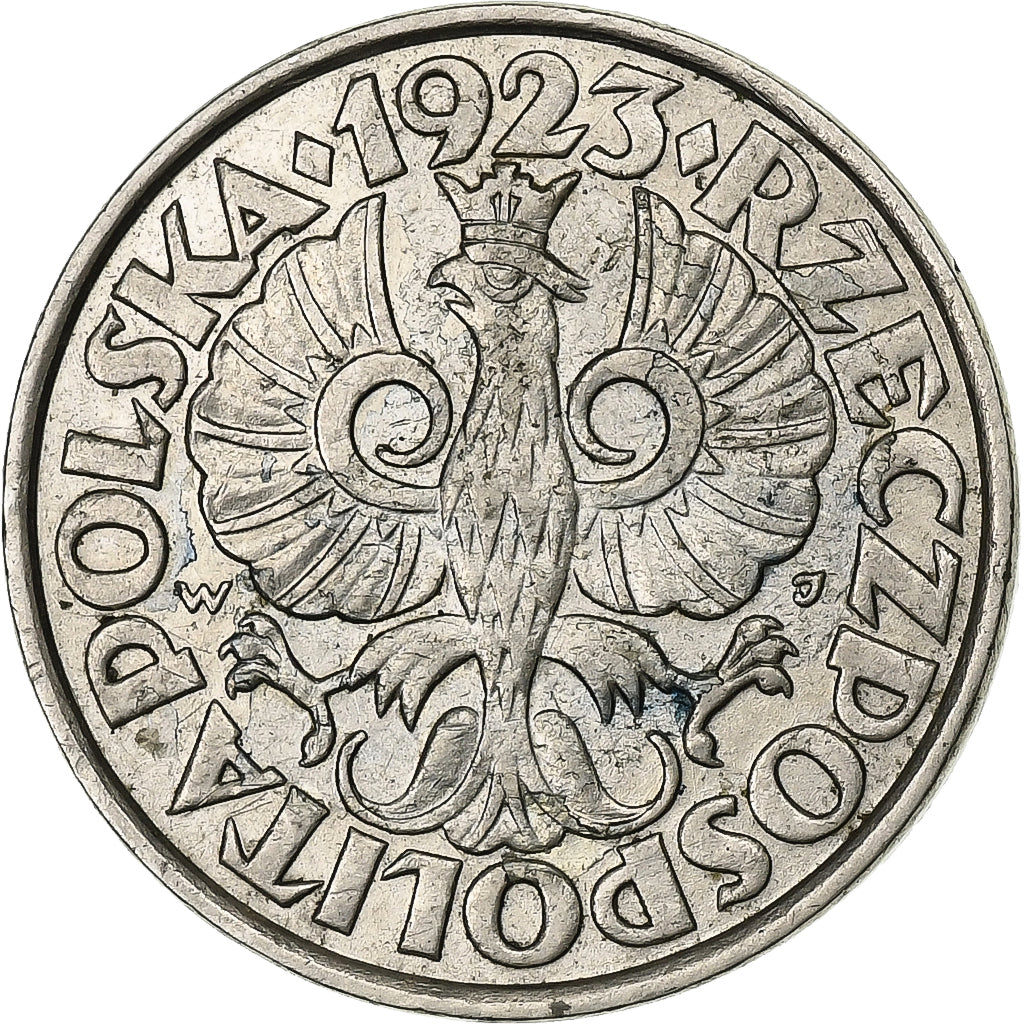 Poland, 20 Groszy, 1923, Warsaw, Zinc, AU(50-53), KM:37