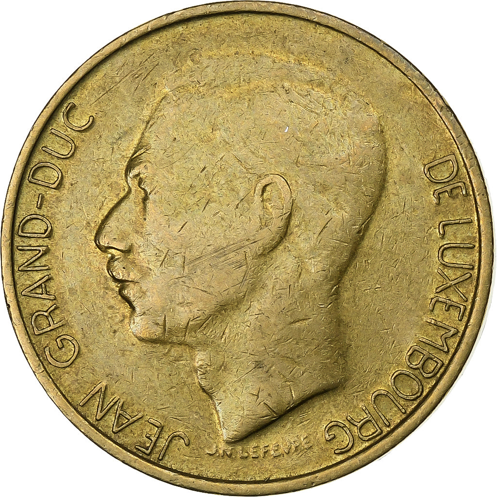 Luxembourg, Jean, 5 Francs, 1986, Aluminum-Bronze, EF(40-45), KM:60.1