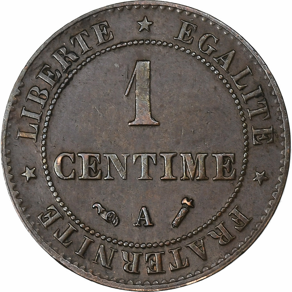 Francia, Centime, Cérès, 1890, Paris, Bronce, MBC+, Gadoury:88, KM:826.1