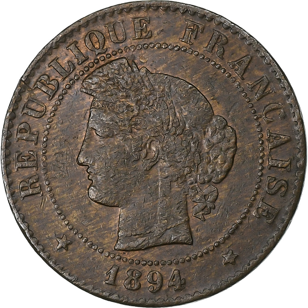 Frankrijk, Centime, Cérès, 1894, Paris, Bronzen, ZF, Gadoury:88, KM:826.1