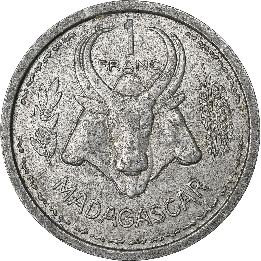 Madagascar, Franc, 1948, Paris, Aluminium, SS, Lecompte:98, KM:3