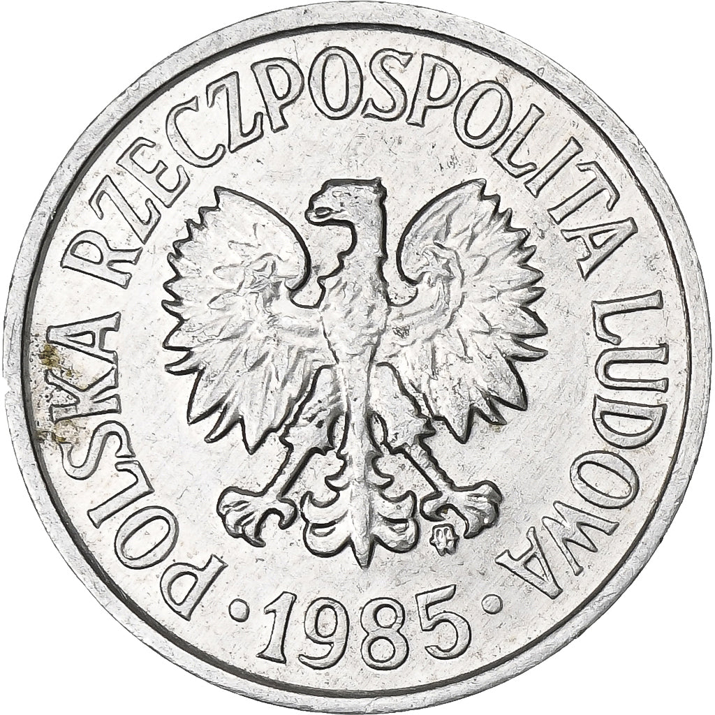 Polska, 20 Groszy, 1985, Warsaw, Aluminium, AU(50-53), KM:A47