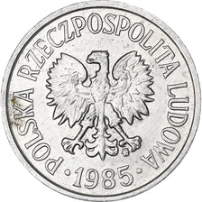 Polska, 20 Groszy, 1985, Warsaw, Aluminium, AU(50-53), KM:A47