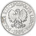 Polska, 20 Groszy, 1985, Warsaw, Aluminium, AU(50-53), KM:A47