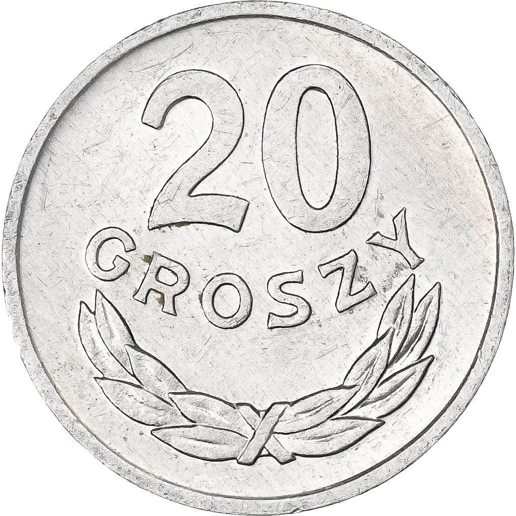 Polska, 20 Groszy, 1985, Warsaw, Aluminium, AU(50-53), KM:A47