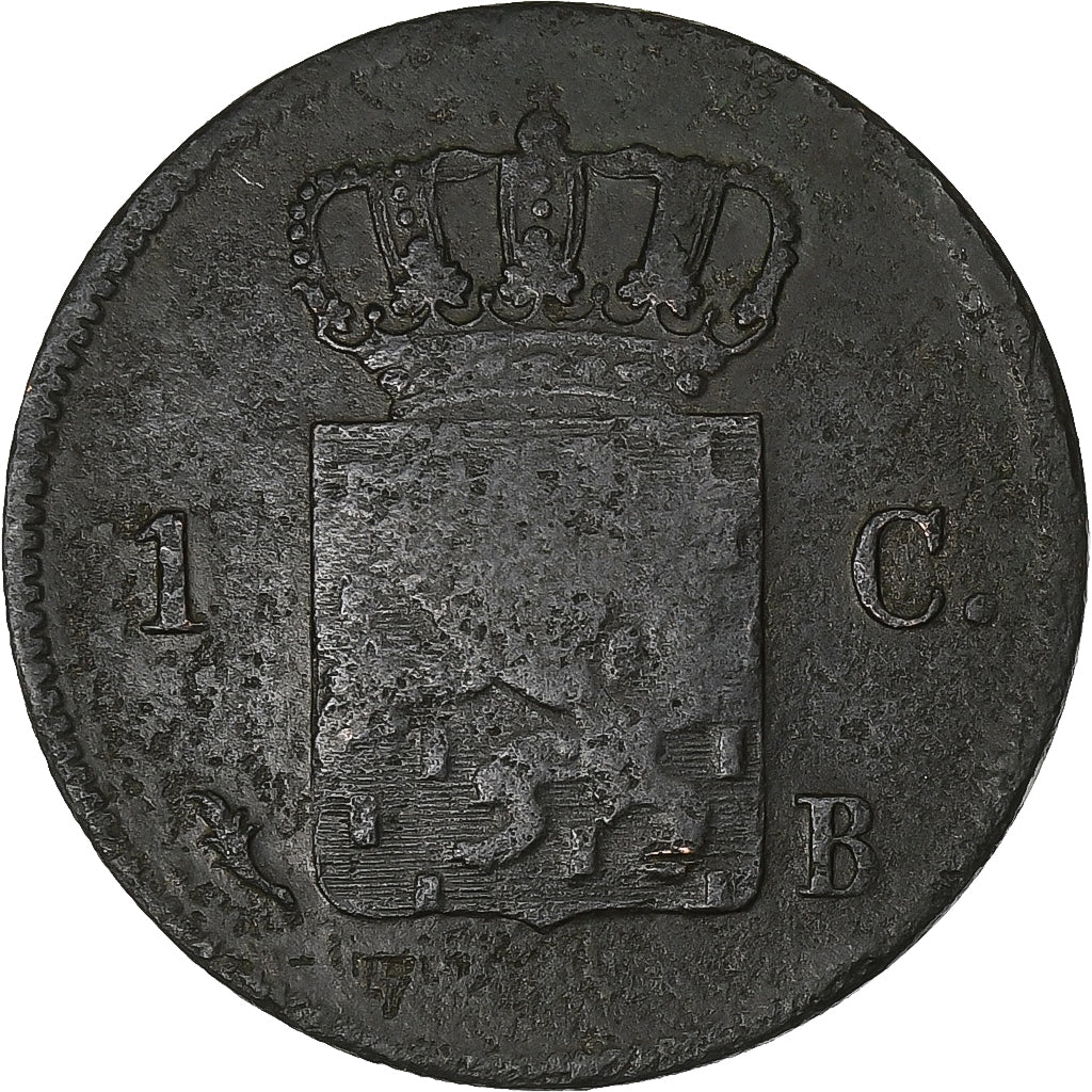 Netherlands, William I, Cent, 1822, Brussels, Copper, VF(20-25), KM:47