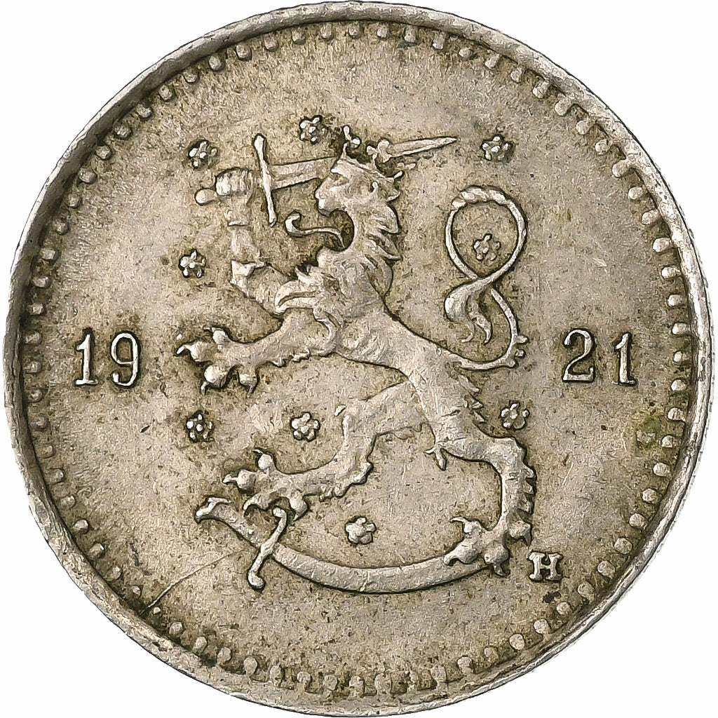 Finlândia, 25 Penniä, 1921, Cobre-níquel, EF(40-45), KM:25