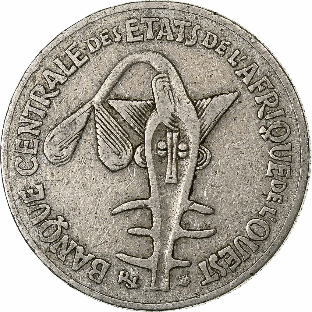 Stati dell'Africa occidentale, 50 Francs, 1976, Rame-nichel, MB+, KM:6