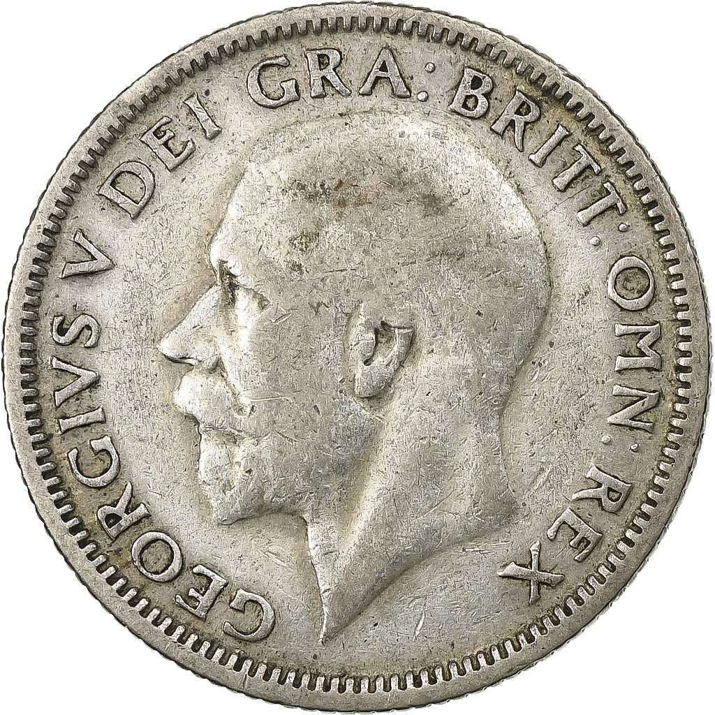 Groot Bretagne, George V, Shilling, 1932, Zilver, FR+, KM:833