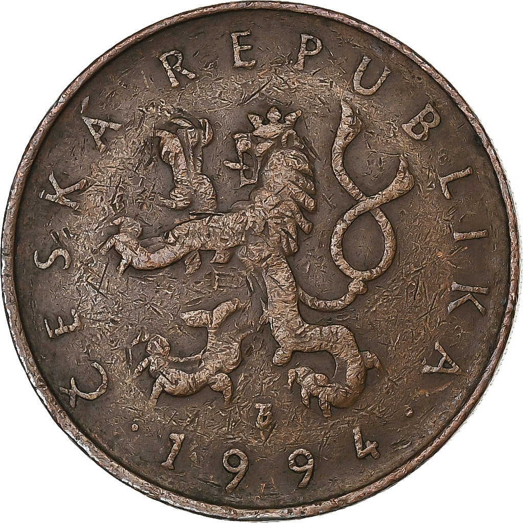 Czechy, 10 Korun, 1994, Miedź platerowana stalą, EF(40-45), KM:4