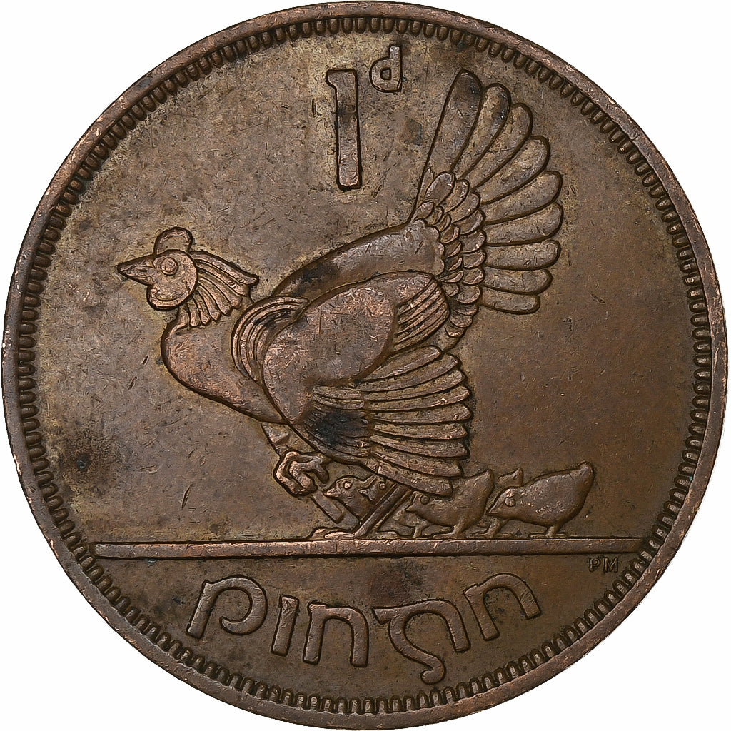 REPUBBLICA D’IRLANDA, Penny, 1963, Bronzo, BB, KM:11