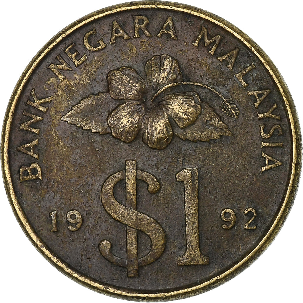 Malásia, Ringgit, 1992, Alumínio-Bronze, EF(40-45), KM:54