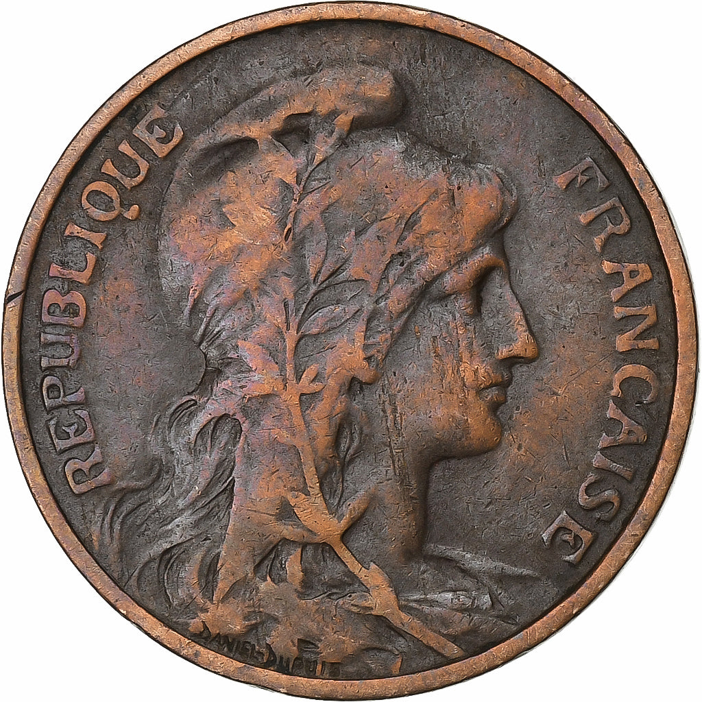 França, 5 Centimes, Dupuis, 1914, Paris, Bronze, EF(40-45), Gadoury:165, KM:842