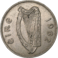 IRELAND REPUBLIC, 1/2 Crown, 1962, Copper-nickel, EF(40-45), KM:16a