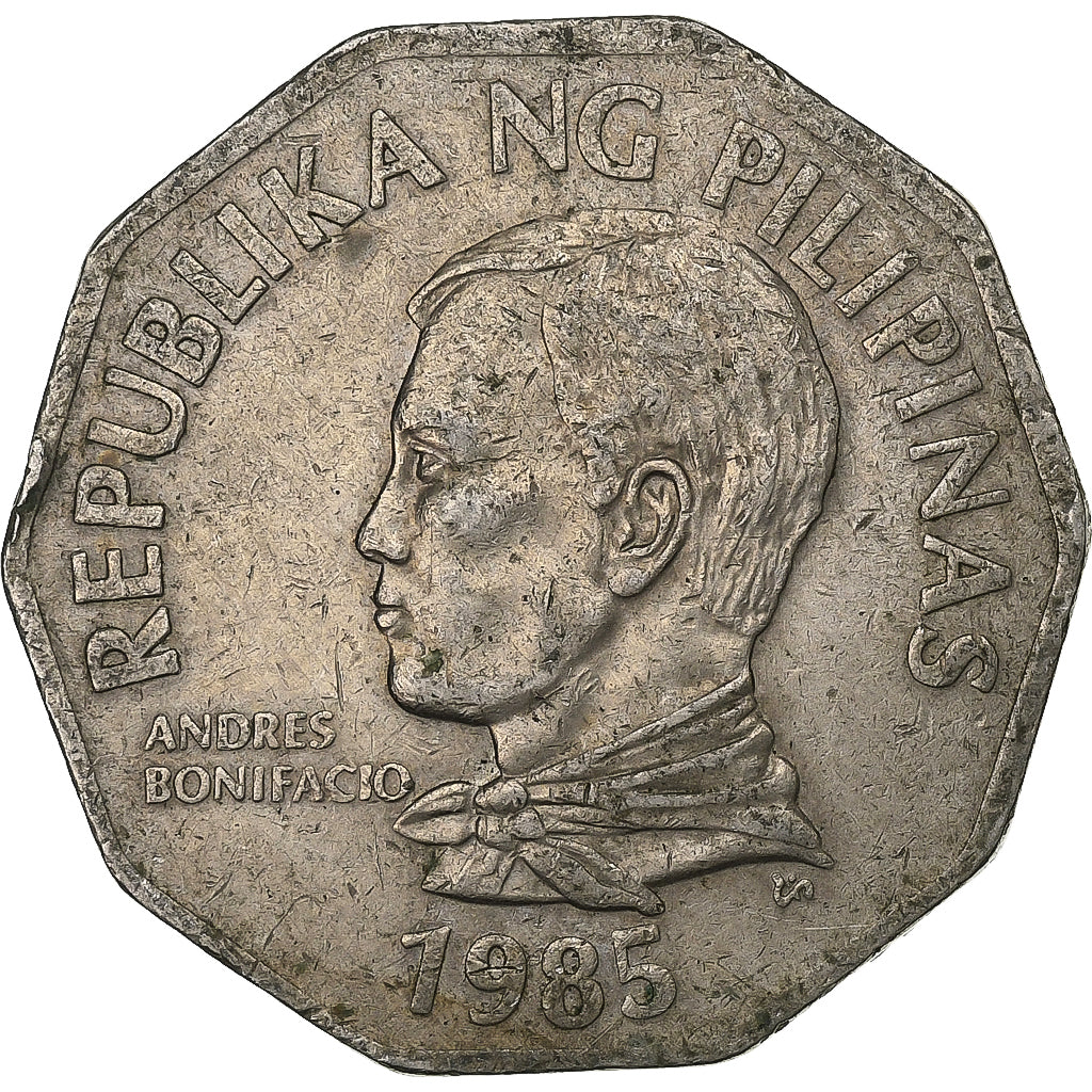 Philippines, 2 Piso, 1985, Copper-nickel, EF(40-45), KM:244