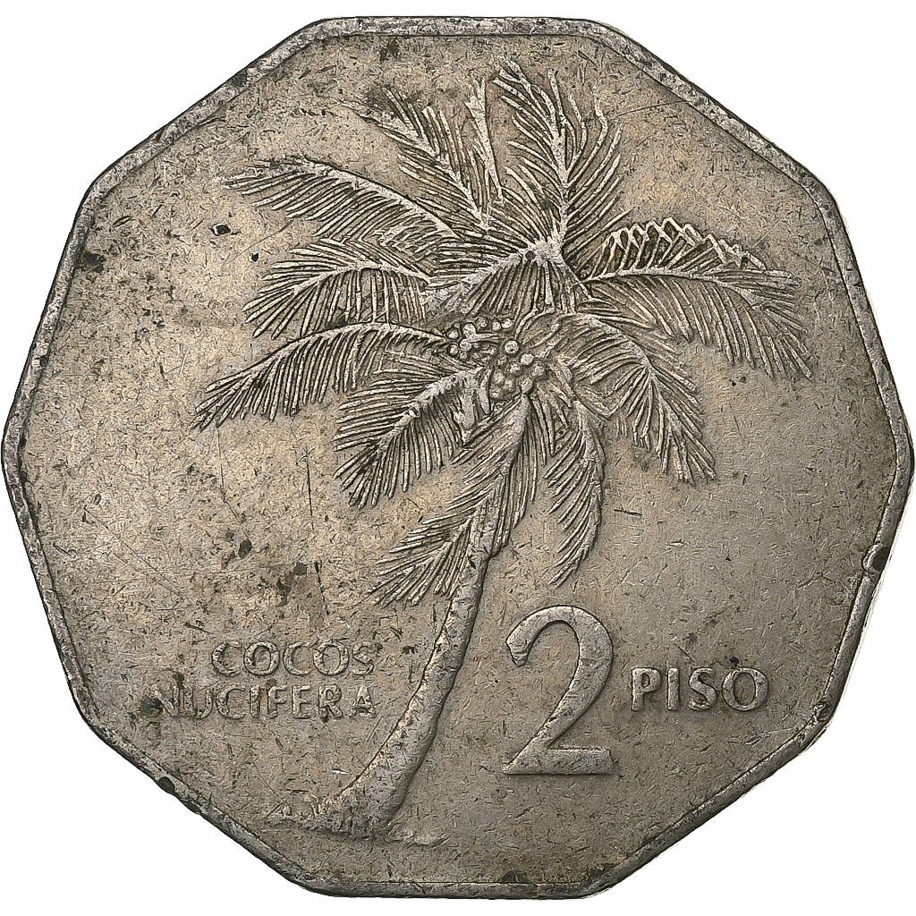 Philippines, 2 Piso, 1985, Copper-nickel, EF(40-45), KM:244