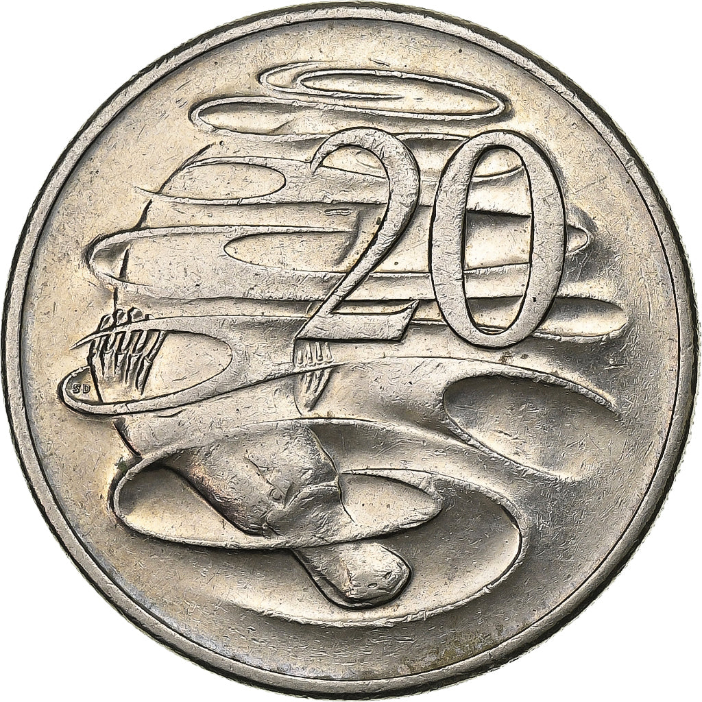 Austrália, Elizabeth II, 20 Cents, 1981, Cobre-níquel, AU(50-53), KM:66
