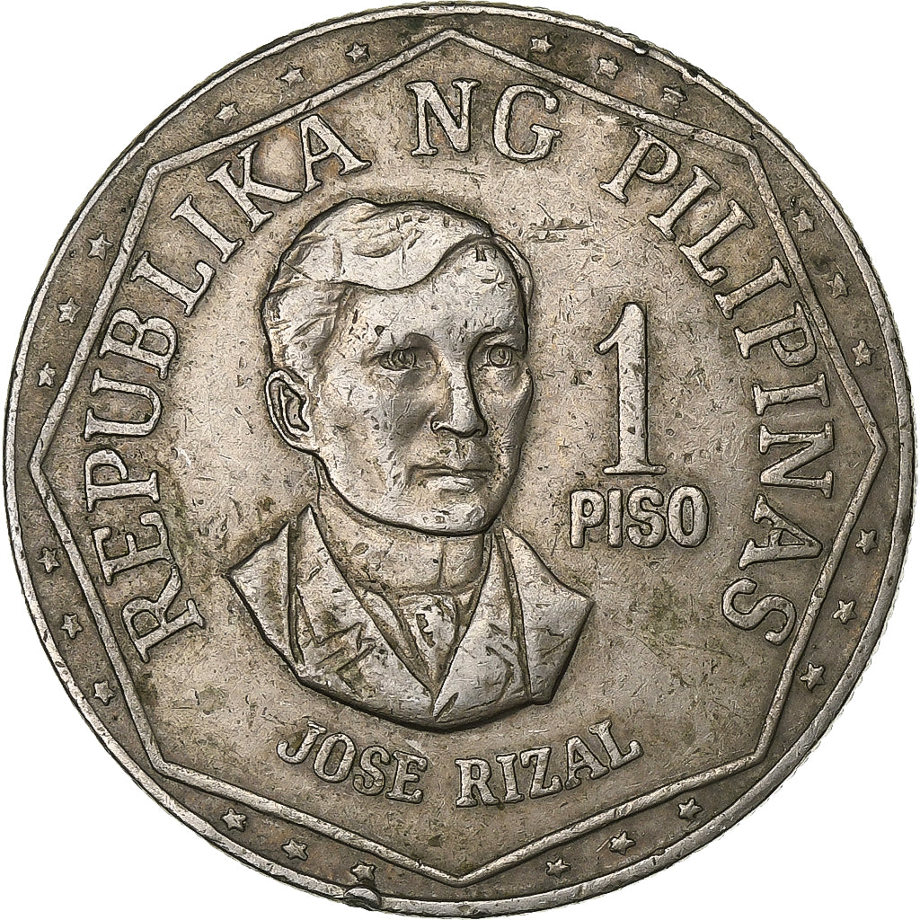 Philippines, Piso, 1976, Copper-nickel, EF(40-45), KM:209.1