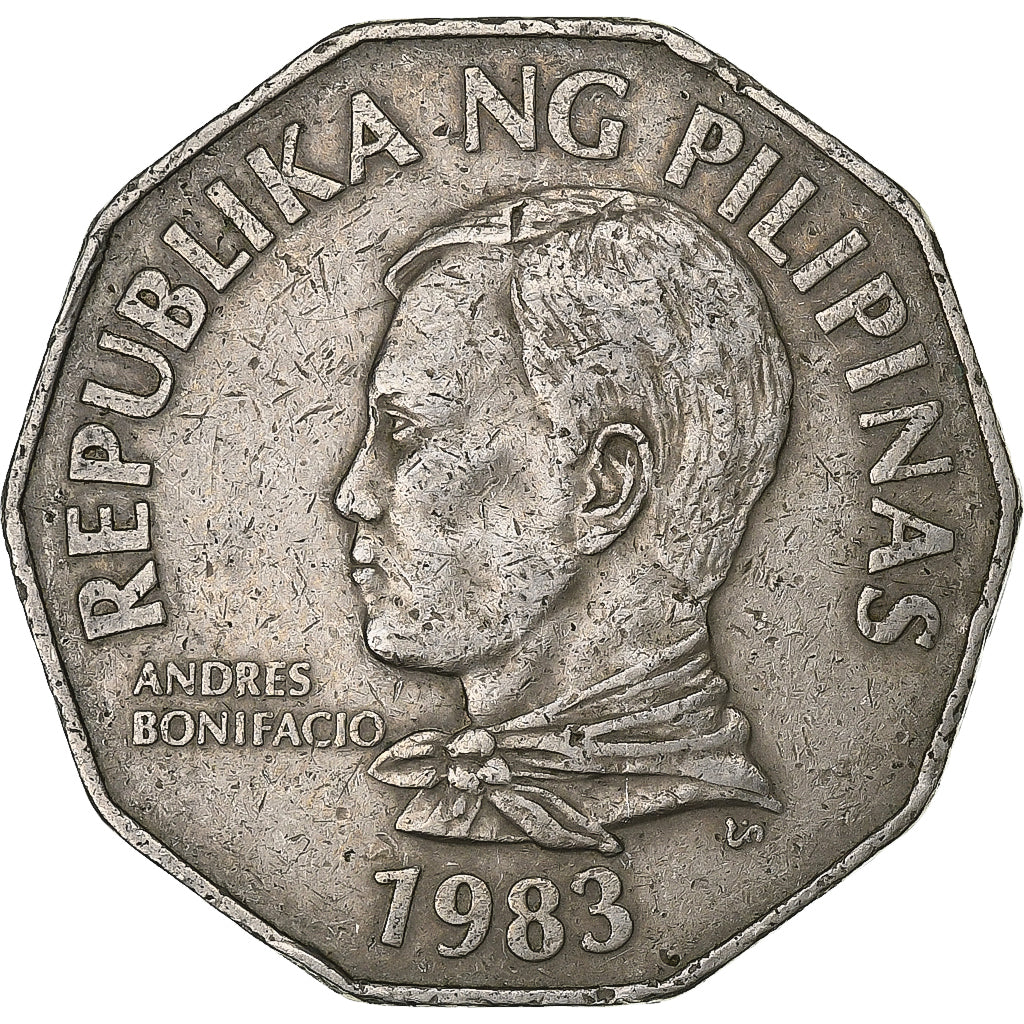 Philippines, 2 Piso, 1983, Copper-nickel, EF(40-45), KM:244