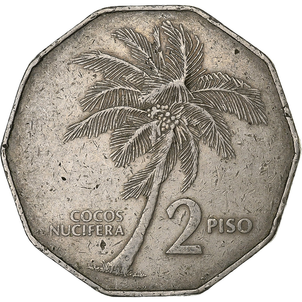 Philippines, 2 Piso, 1983, Copper-nickel, EF(40-45), KM:244