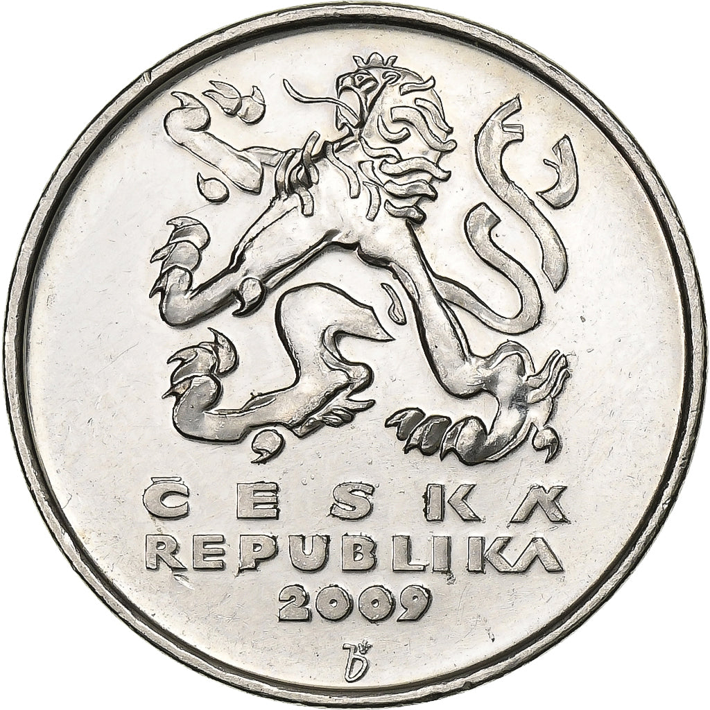 Tschechische Republik, 5 Korun, 2009, Nickel plated steel, VZ, KM:8