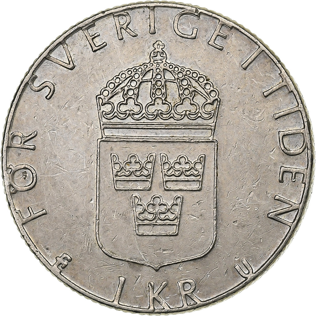 Suède, Carl XVI Gustaf, Krona, 1981, Cupronickel plaqué cuivre, TTB, KM:852