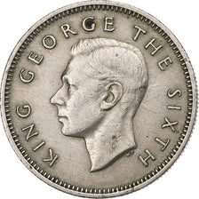New Zealand, George VI, 6 Pence, 1950, Copper-nickel, AU(50-53), KM:16