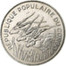 Congo Republic, 100 Francs, 1985, Paris, Nickel, AU(50-53), KM:2