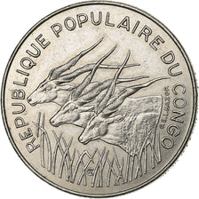 Congo Republic, 100 Francs, 1983, Paris, Nickel, AU(50-53), KM:2