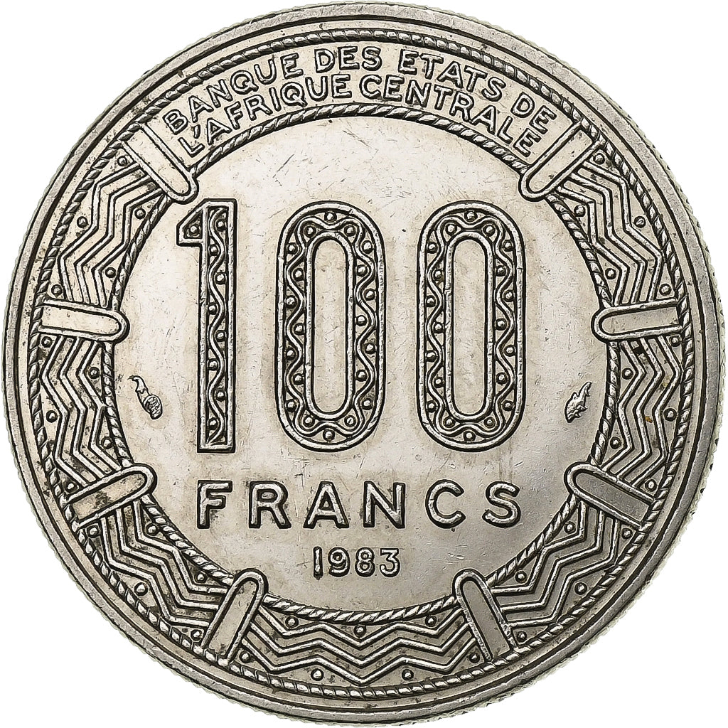 Congo Republic, 100 Francs, 1983, Paris, Nickel, AU(50-53), KM:2