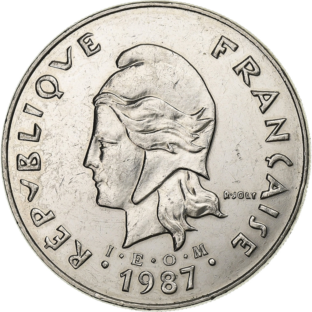 Nieuw -Caledonië, 50 Francs, 1987, Paris, Nickel, PR, Lecompte:126, KM:13