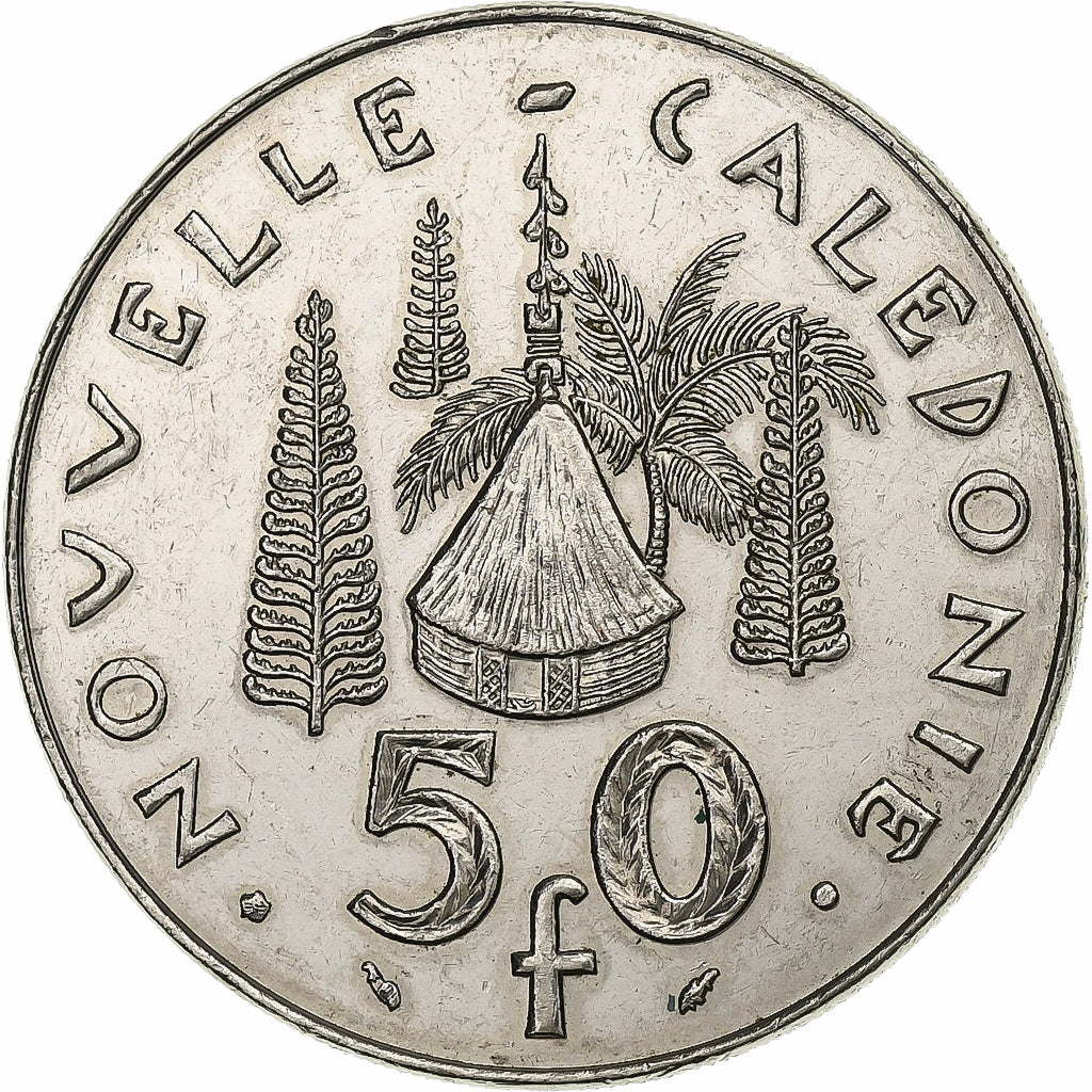 Nieuw -Caledonië, 50 Francs, 1987, Paris, Nickel, PR, Lecompte:126, KM:13