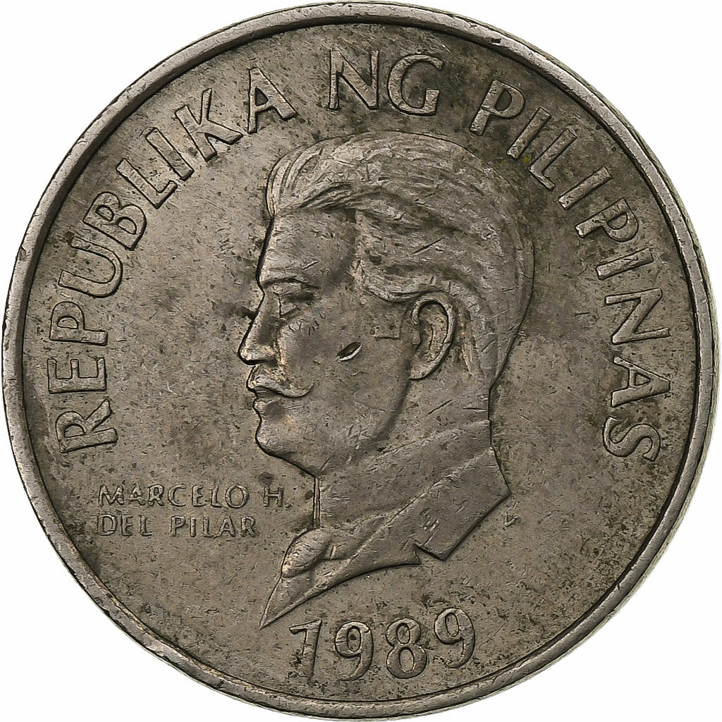 Philippines, 50 Sentimos, 1989, Copper-nickel, EF(40-45), KM:242.1