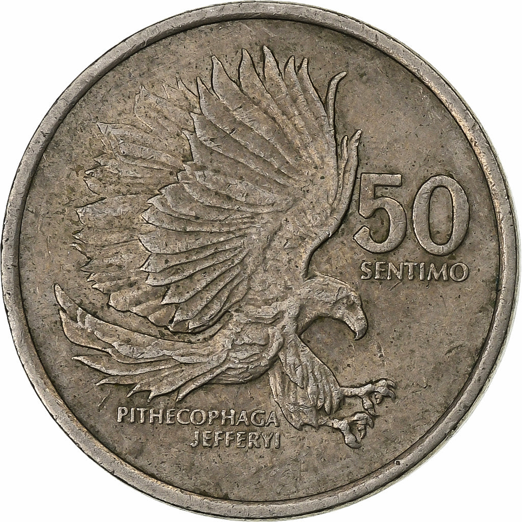 Philippines, 50 Sentimos, 1989, Copper-nickel, EF(40-45), KM:242.1