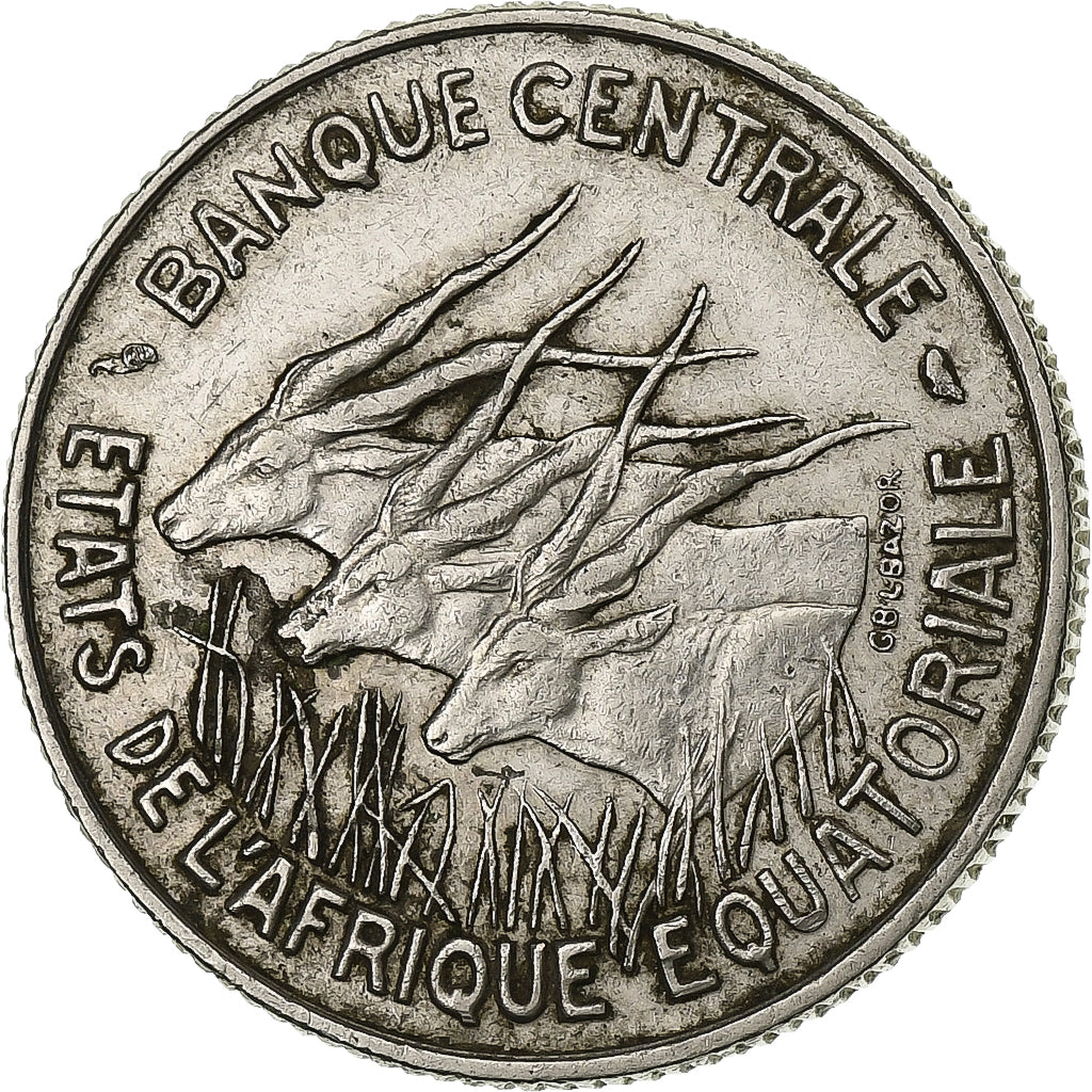 Stati dell’Africa equatoriale, 100 Francs, 1966, Paris, Nichel, BB, KM:5