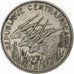 Central African Republic, 100 Francs, 1971, Nickel, EF(40-45), KM:6
