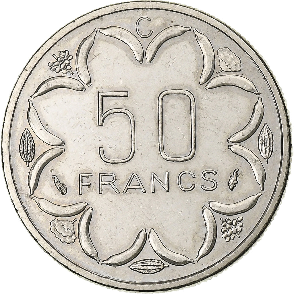 Estados del África central, 50 Francs, 1984, Paris, Níquel, EBC, KM:11