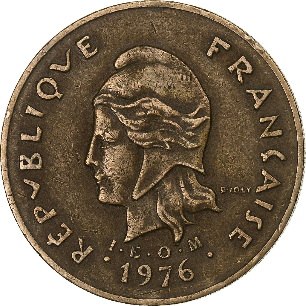 New Caledonia, 100 Francs, 1976, Paris, Nickel-Bronze, EF(40-45), Lecompte:130