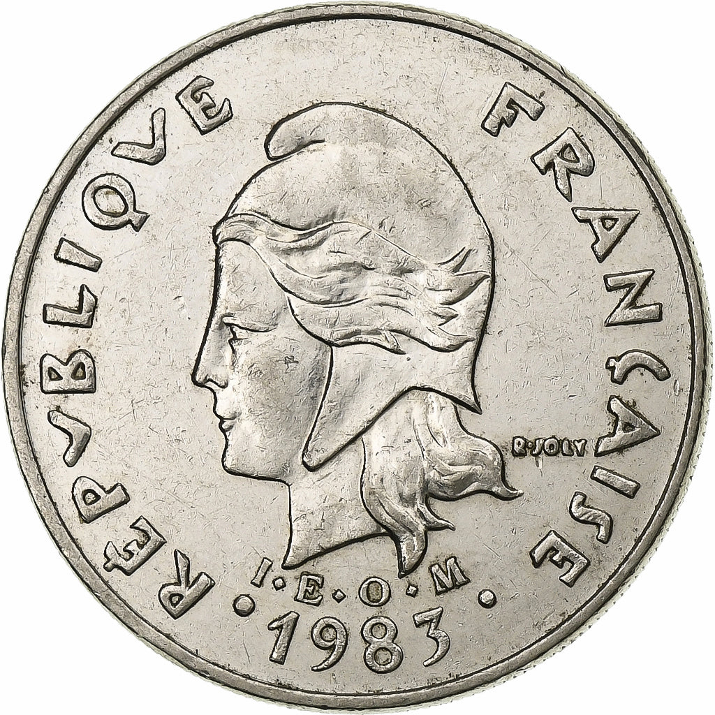Polynésie française, 20 Francs, 1983, Paris, Nickel, TTB+, Lecompte:100, KM:9