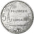 French Polynesia, 5 Francs, 1977, Paris, Aluminum, EF(40-45), Lecompte:49, KM:12