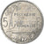 French Polynesia, 5 Francs, 1984, Paris, Aluminum, AU(50-53), Lecompte:55, KM:12