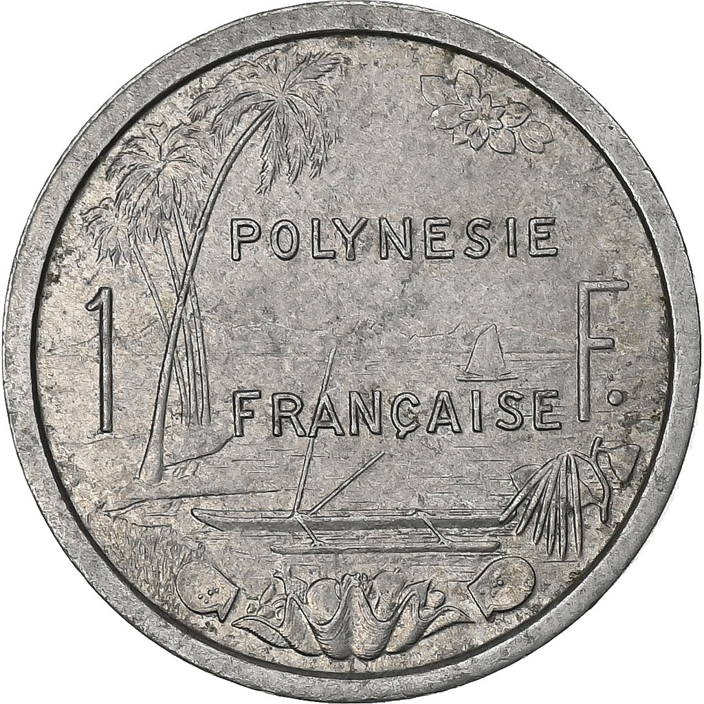 French Polynesia, Franc, 1981, Paris, Aluminum, EF(40-45), Lecompte:9, KM:11