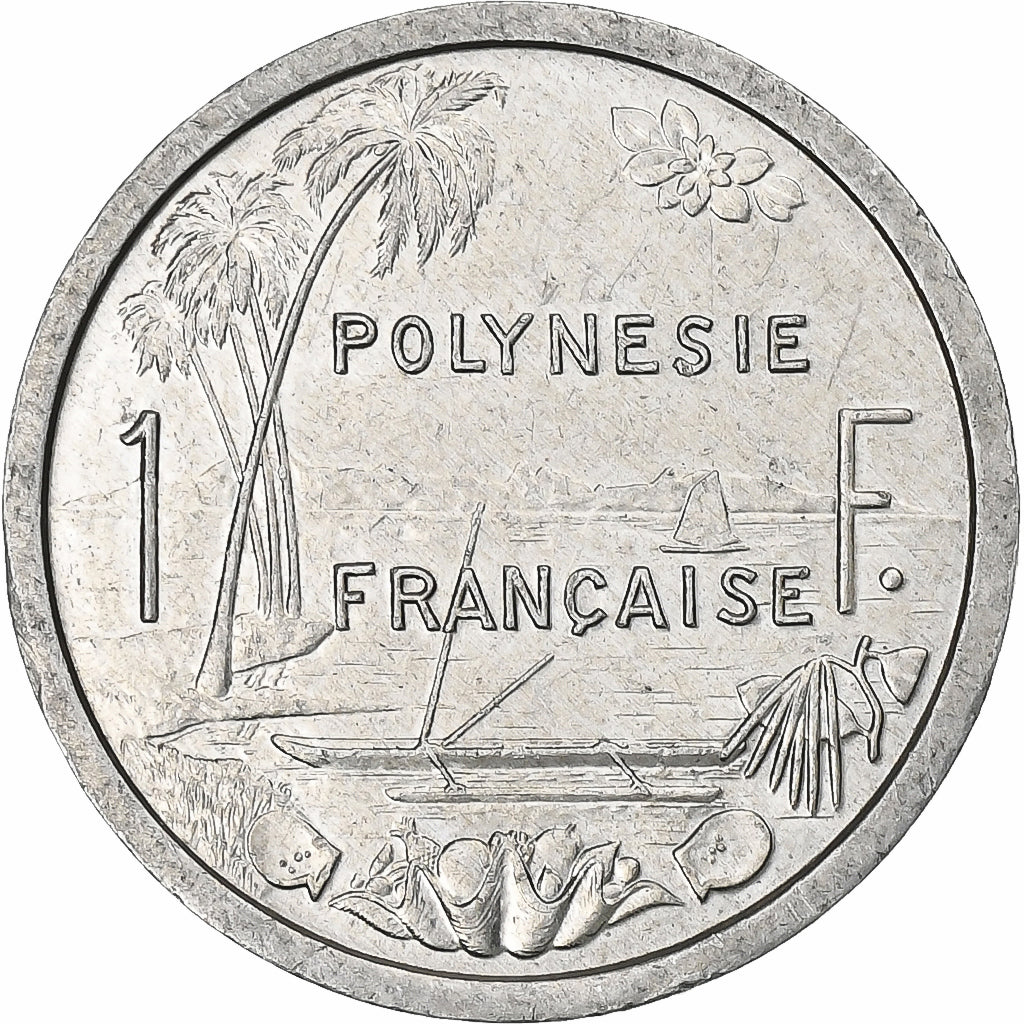 Polinezja Francuska, Franc, 1986, Paris, Aluminium, AU(50-53), Lecompte:14