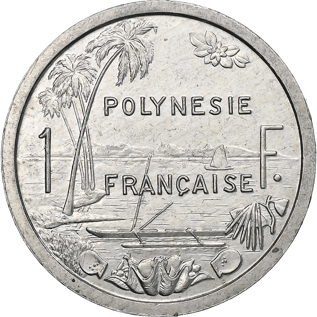 Polinezja Francuska, Franc, 1991, Paris, Aluminium, AU(55-58), Lecompte:18