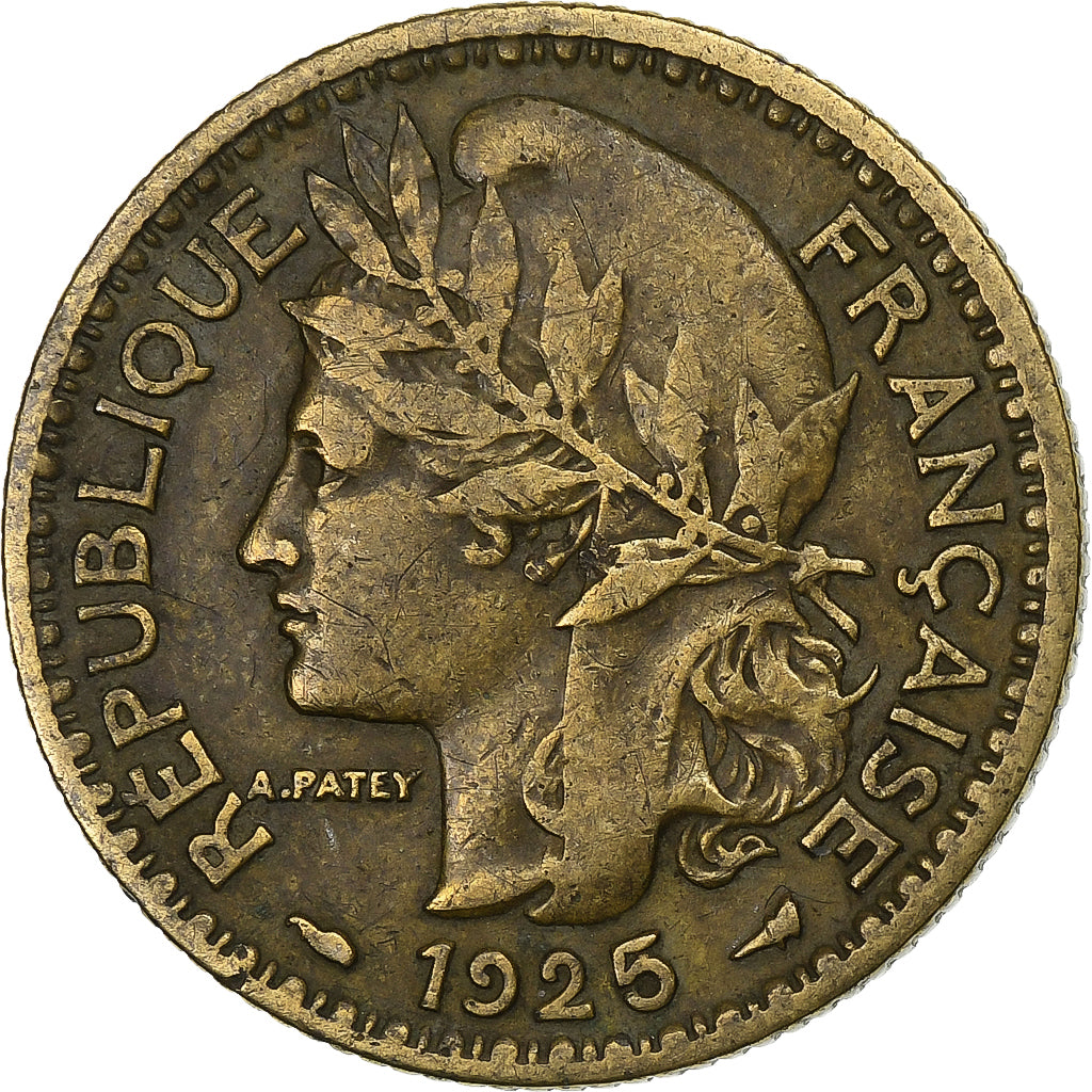 Kamerun, Franc, 1925, Paris, Aluminum-Bronze, SS, Lecompte:7, KM:2