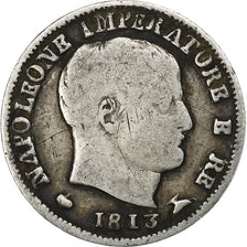STATI ITALIANI, KINGDOM OF NAPOLEON, Napoleon I, 5 Soldi, 1813, Milan, Argento