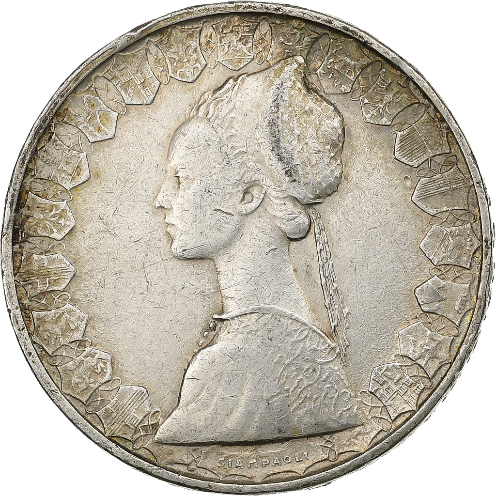 Italy, 500 Lire, 1958, Rome, Silver, EF(40-45), KM:98