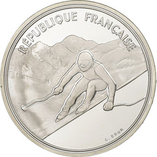 France, 100 Francs, 1992 Olympics, Albertville, Alpine Skiing, 1989, Paris